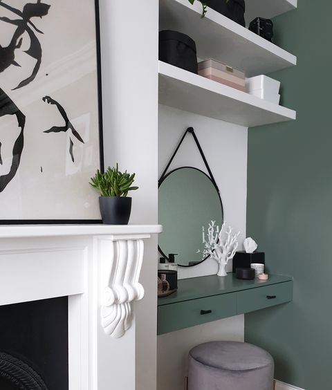 dressing table alcove ideas, baltimore low stool, velvet upholstered, charcoal grey  cult furniture
