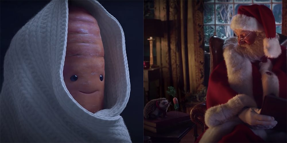 Aldi S Christmas Advert Stars Kevin The Carrot And Jim Broadbent