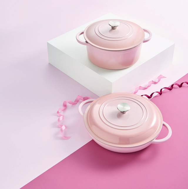 aldi launches blush pink cast iron range for mother's day