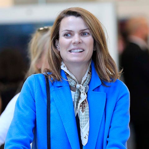 Alejandra de Rojas en el aeropuerto de Barajas