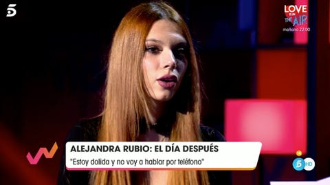 alejandra rubio explica motivos mala relación con carmen borrego