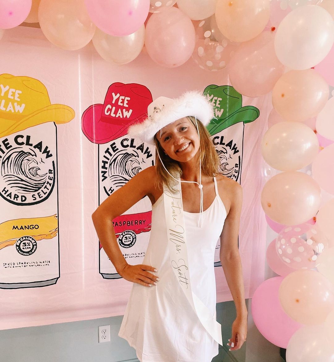 pink bachelorette party dress
