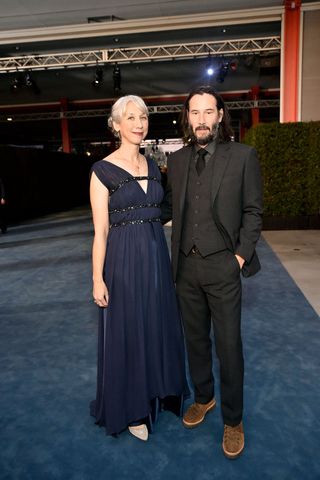 ﻿keanu reeves and alexandra grant in 2019