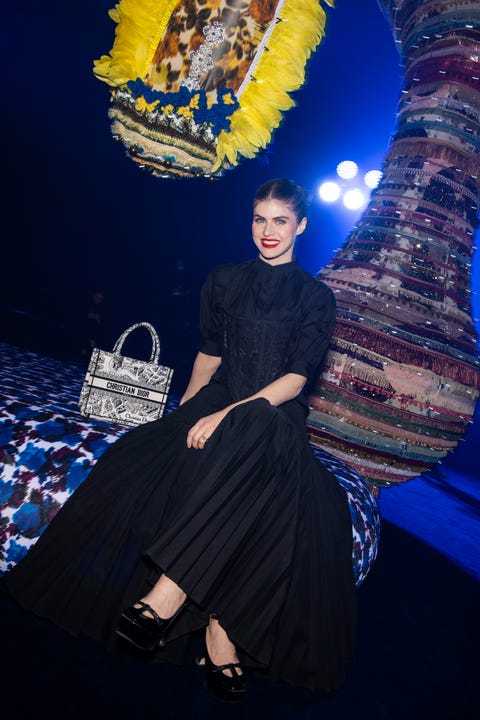 alexandra daddario, secrets of the stylish, dior, paris fashion week