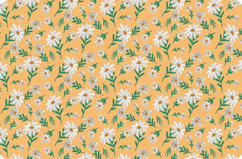alfombra vinílica con motivos florales