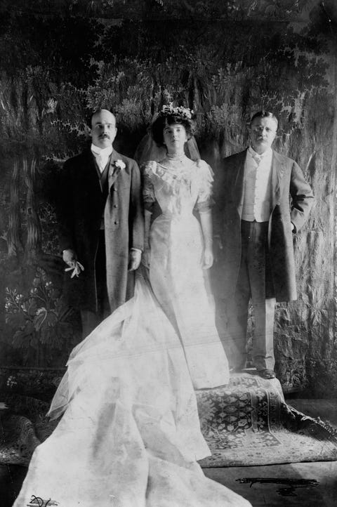 Alice Roosevelt with Father and New Husband alice roosevelt with father and new husband