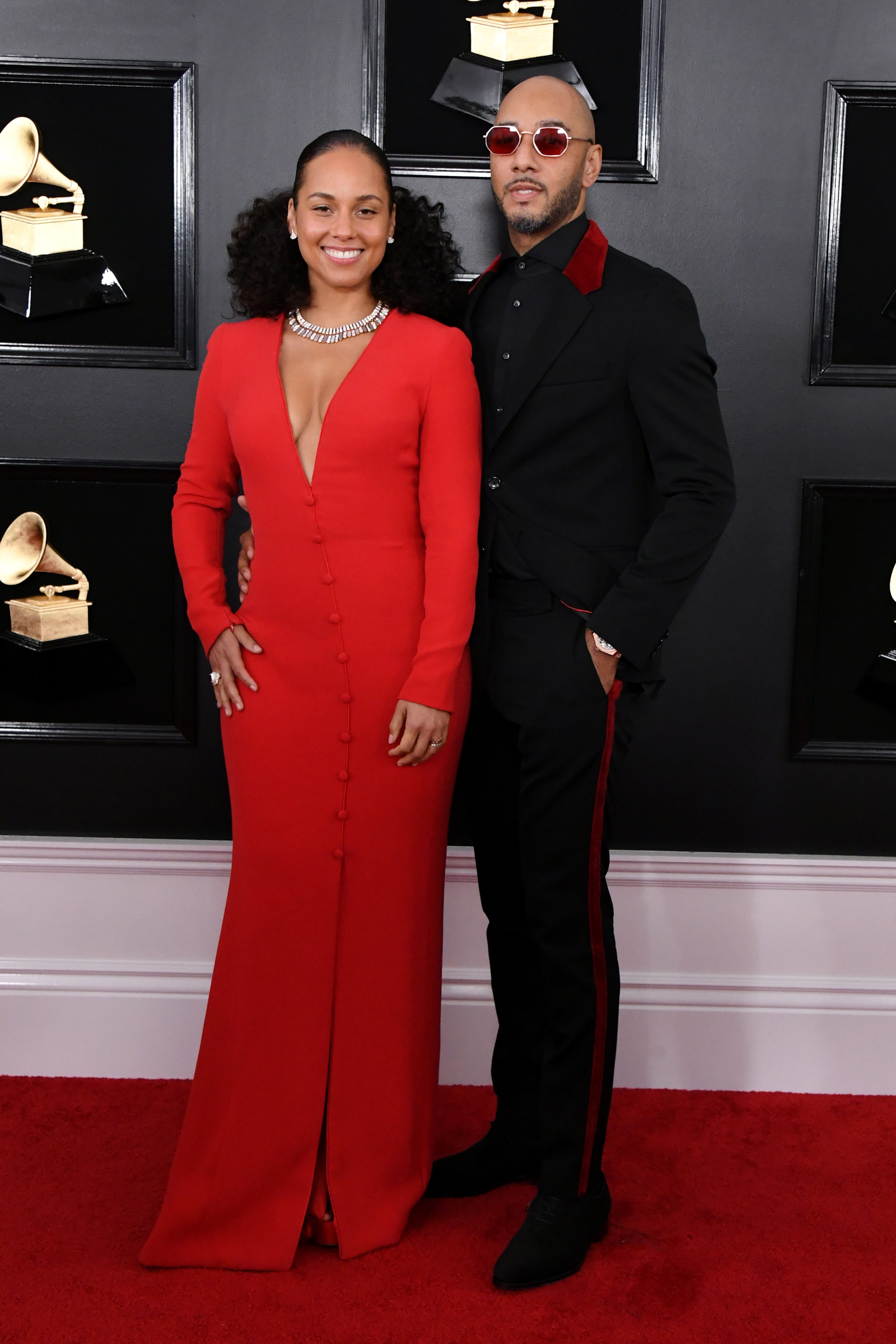 alicia keys red carpet dresses