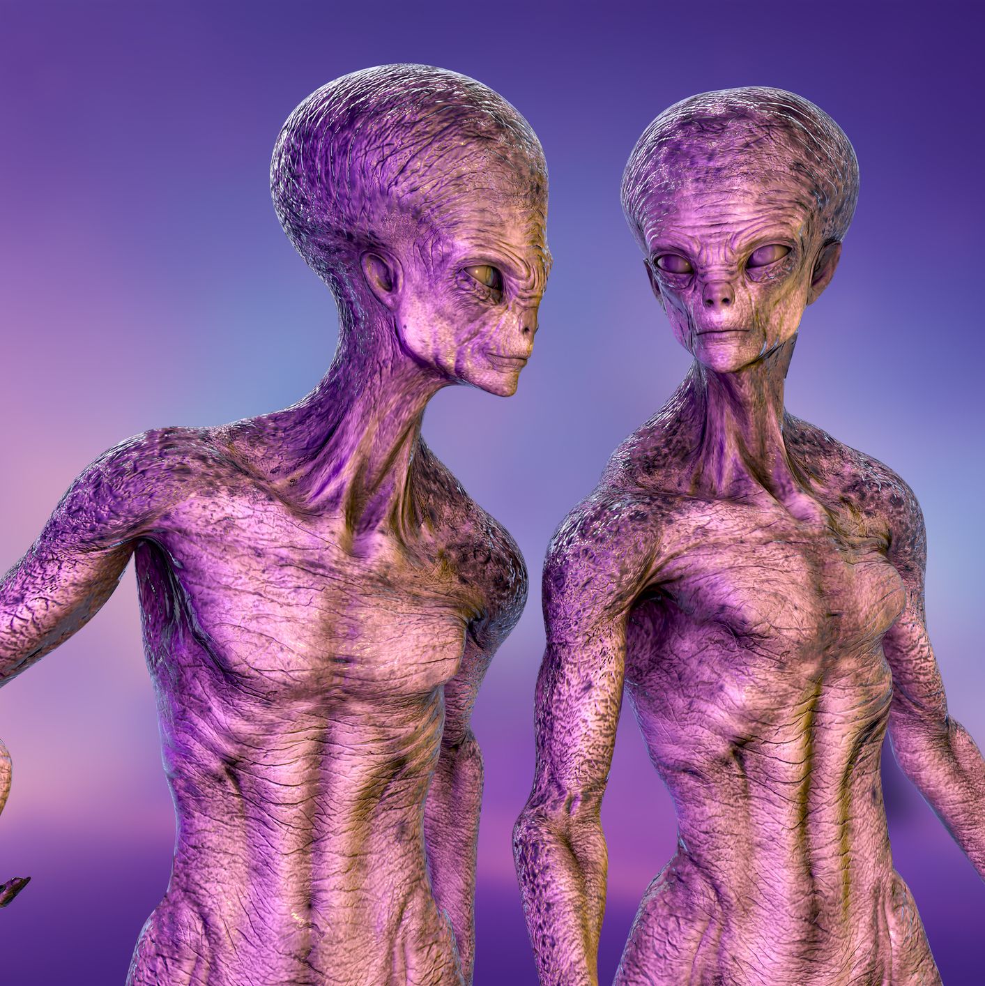 A New Study Suggests Aliens Aren't Little Green Men. They're Purple People Eaters.