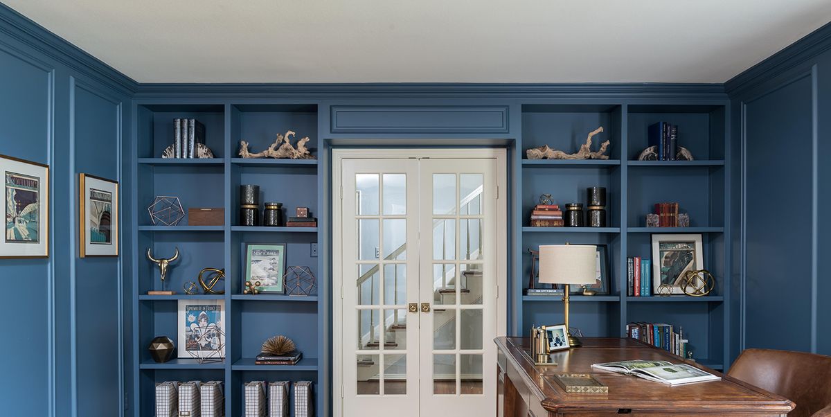 Floor To Ceiling Shelving Ideas, Painted Bookcase Ideas