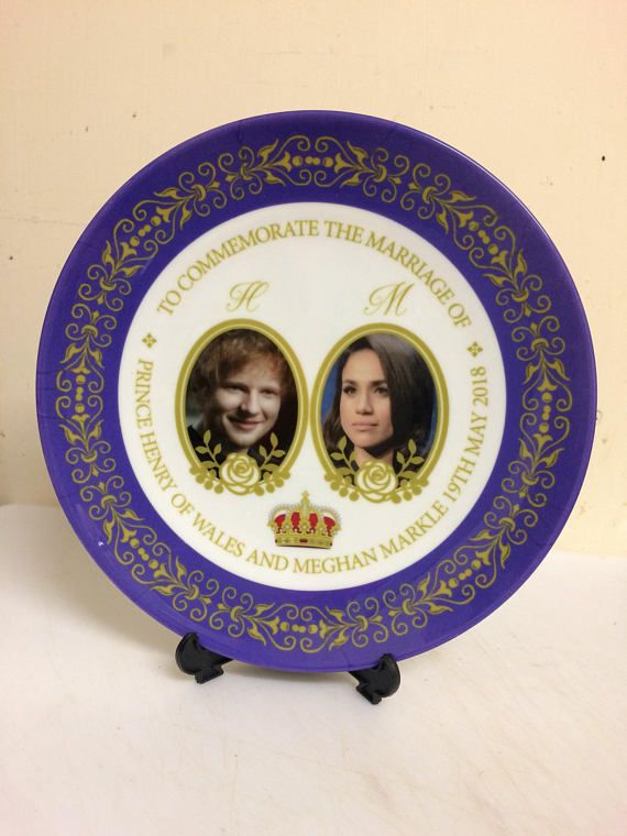 Royal Heritage H.R.H Harry And Meghan Markle Wedding C Commemorative Plate Fine 