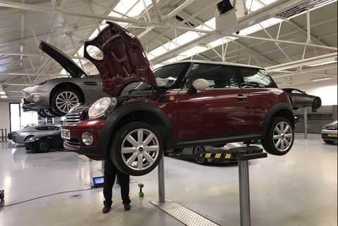 Aston Martin Works Fixing NHS Workers' Cars