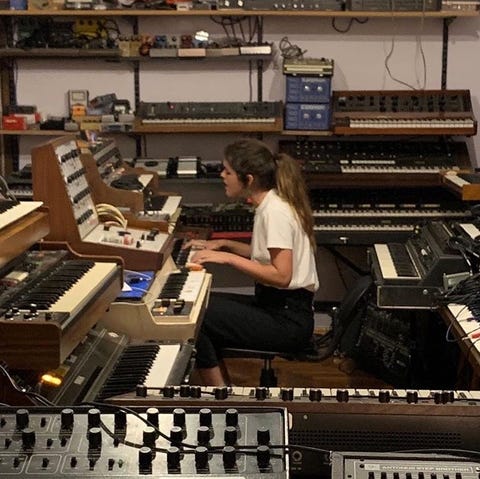 Electronic instrument, Music workstation, Musical instrument accessory, Musical keyboard, Electronic musical instrument, Keyboard player, Analog synthesizer, Musical instrument, Technology, Synthesizer, 