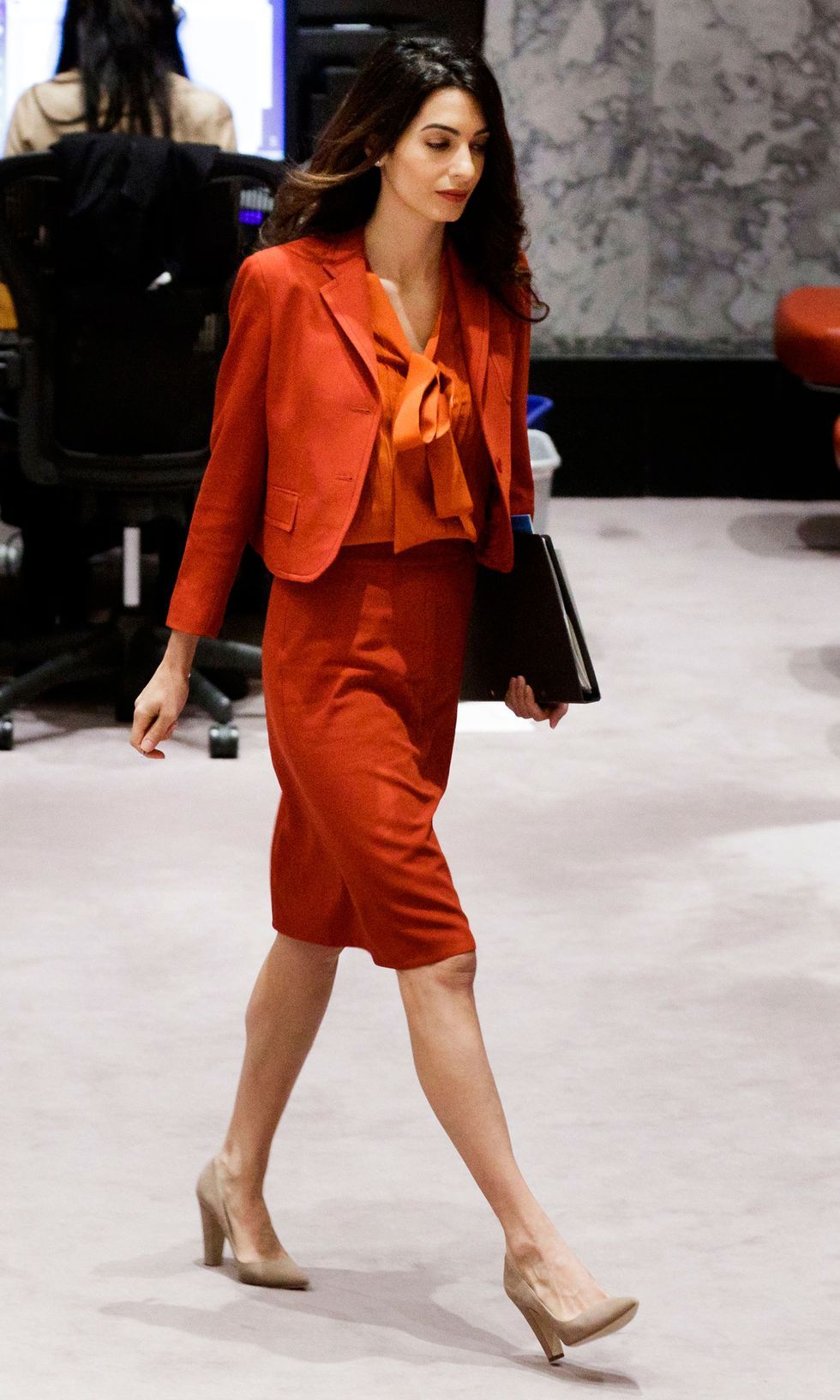 amal clooney office wear