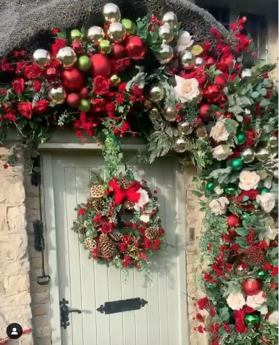 The Best Celebrity Front Door Christmas Decor 2019