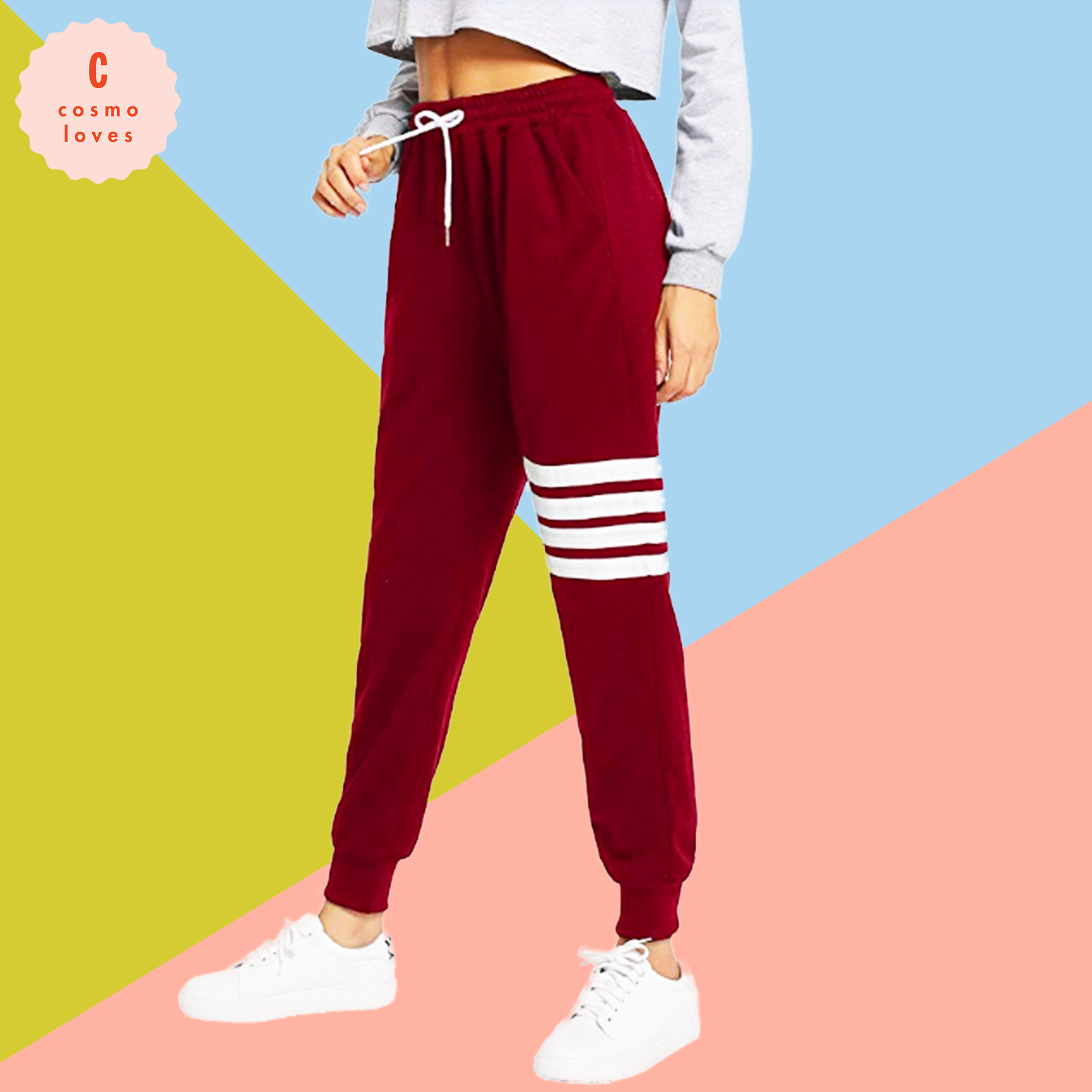 4 Pack Basic Solid Active Fleece Joggers Size: 7-16 Real Love Girls' Sweatpants 