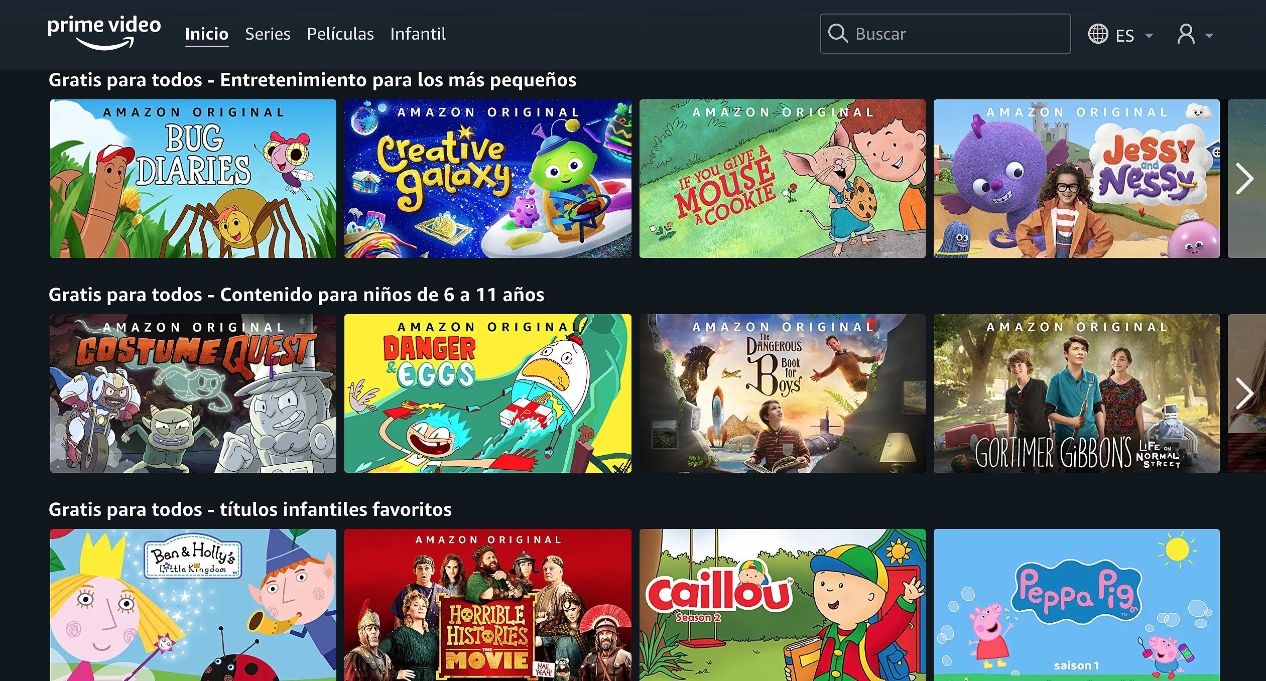 Amazon Prime Video ofrece series infantiles gratis para ...