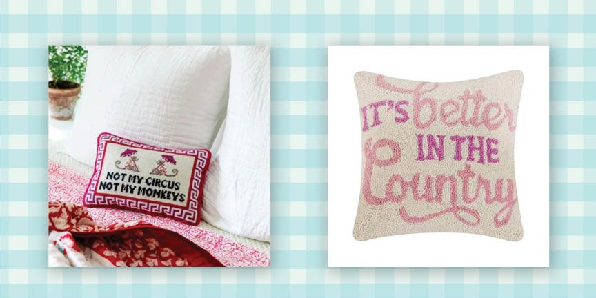 Plot Twist: Amazon Is Actually the Best Place to Shop for Needlepoint Pillows