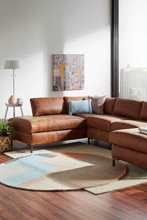 amazon rivet collection leather sofa and decor