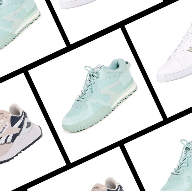 a collage of sneakers on sale on amazon to illustrate a roundup of amazon prime day sneakers on sale