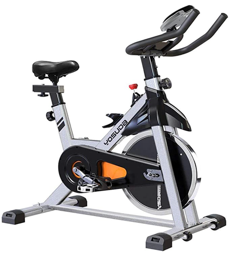 a stationary bike