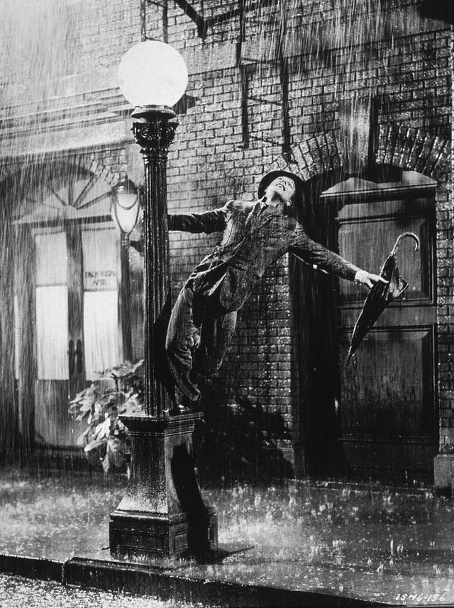 kelly 'zpívání v dešti''singin' in the rain'