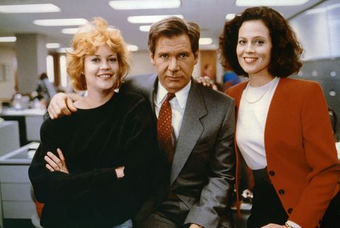 On the set of Working girl