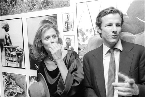 Peter Beard & Lauren Hutton At The Opening Of His Exhibition