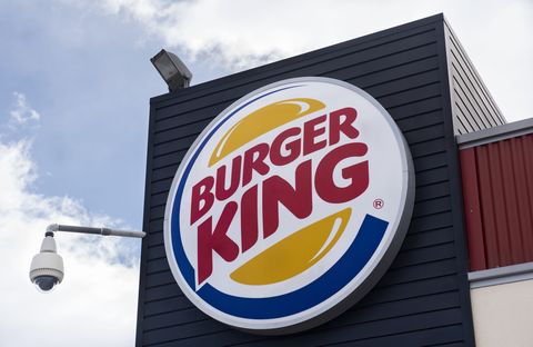 American Burger King multinational fast-food burger...