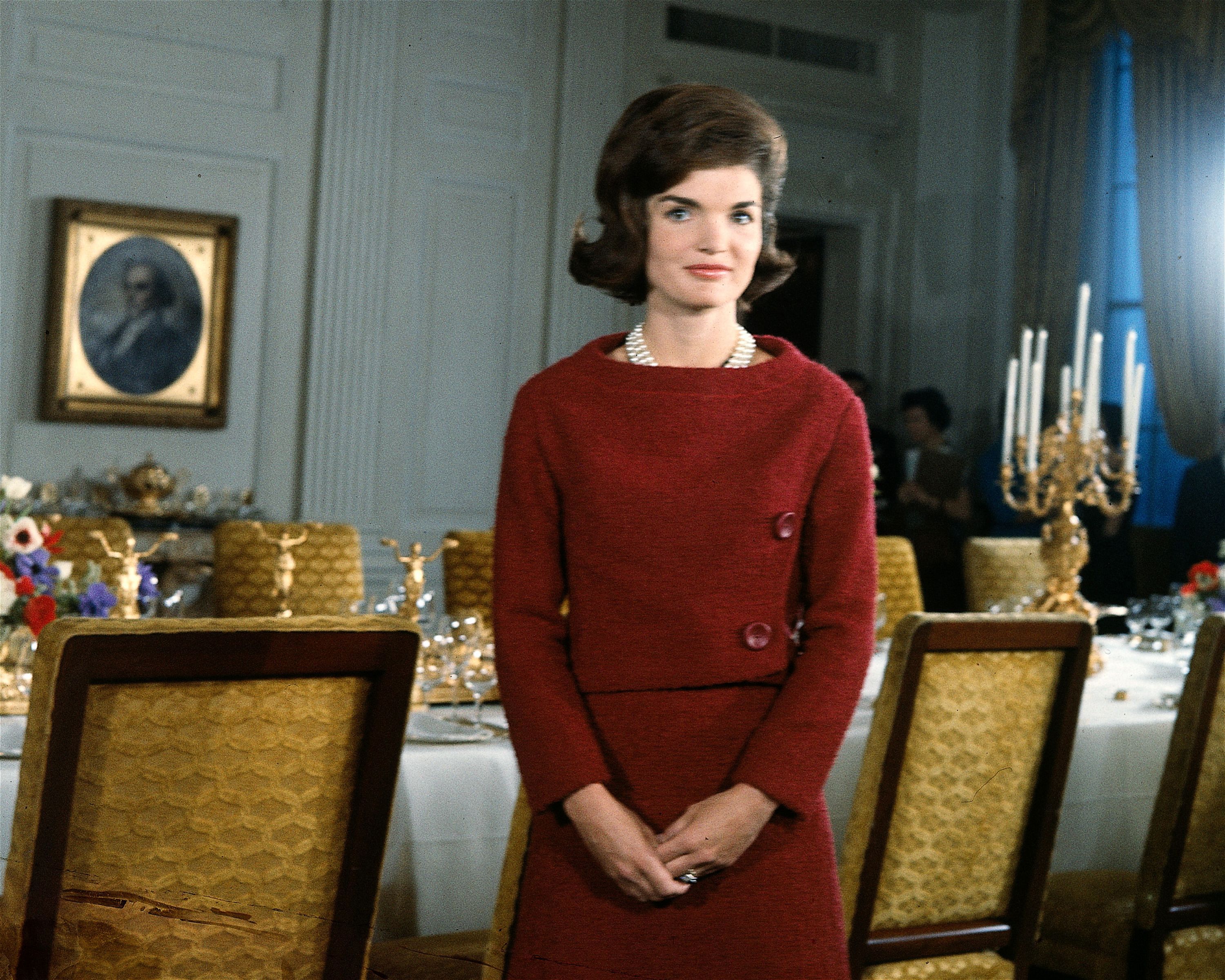Kennedy Vintage 1961 Photo Mrs Jacqueline Kennedy-First Official Photo John F