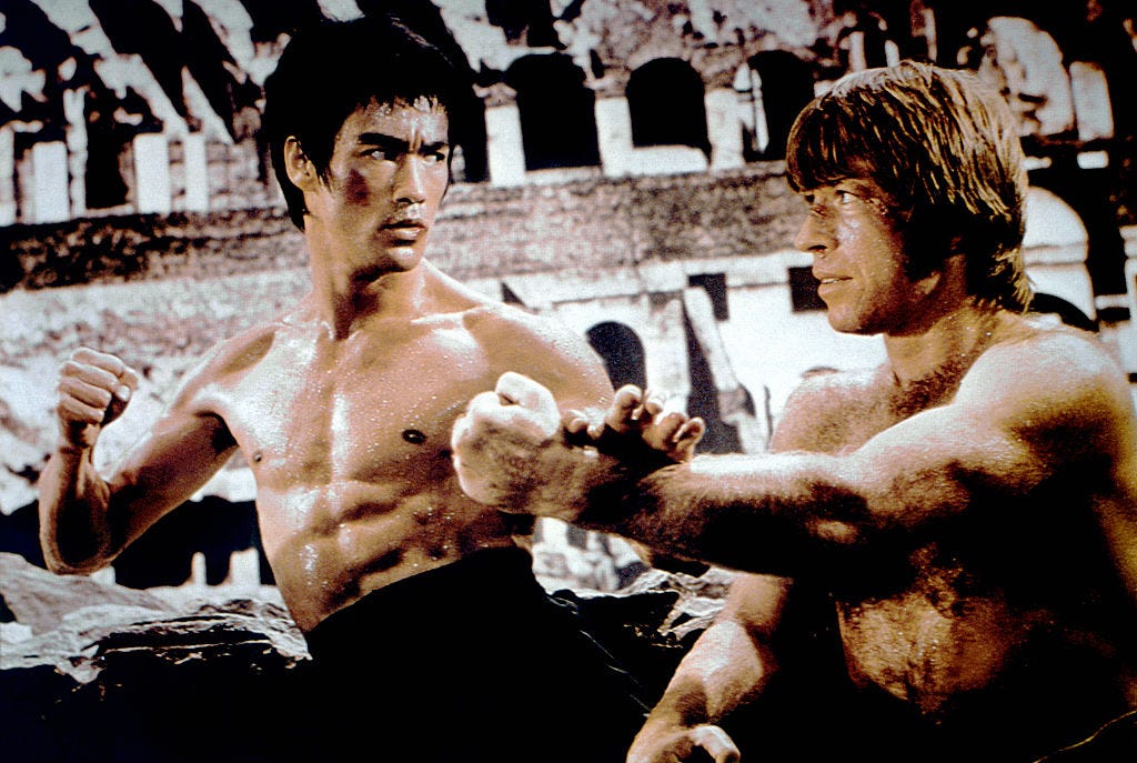 Cuando Bruce Lee decidió desafiar a Chuck Norris en el Coliseo