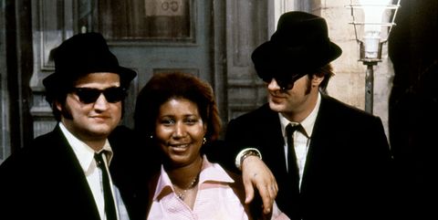On the set of The Blues Brothers