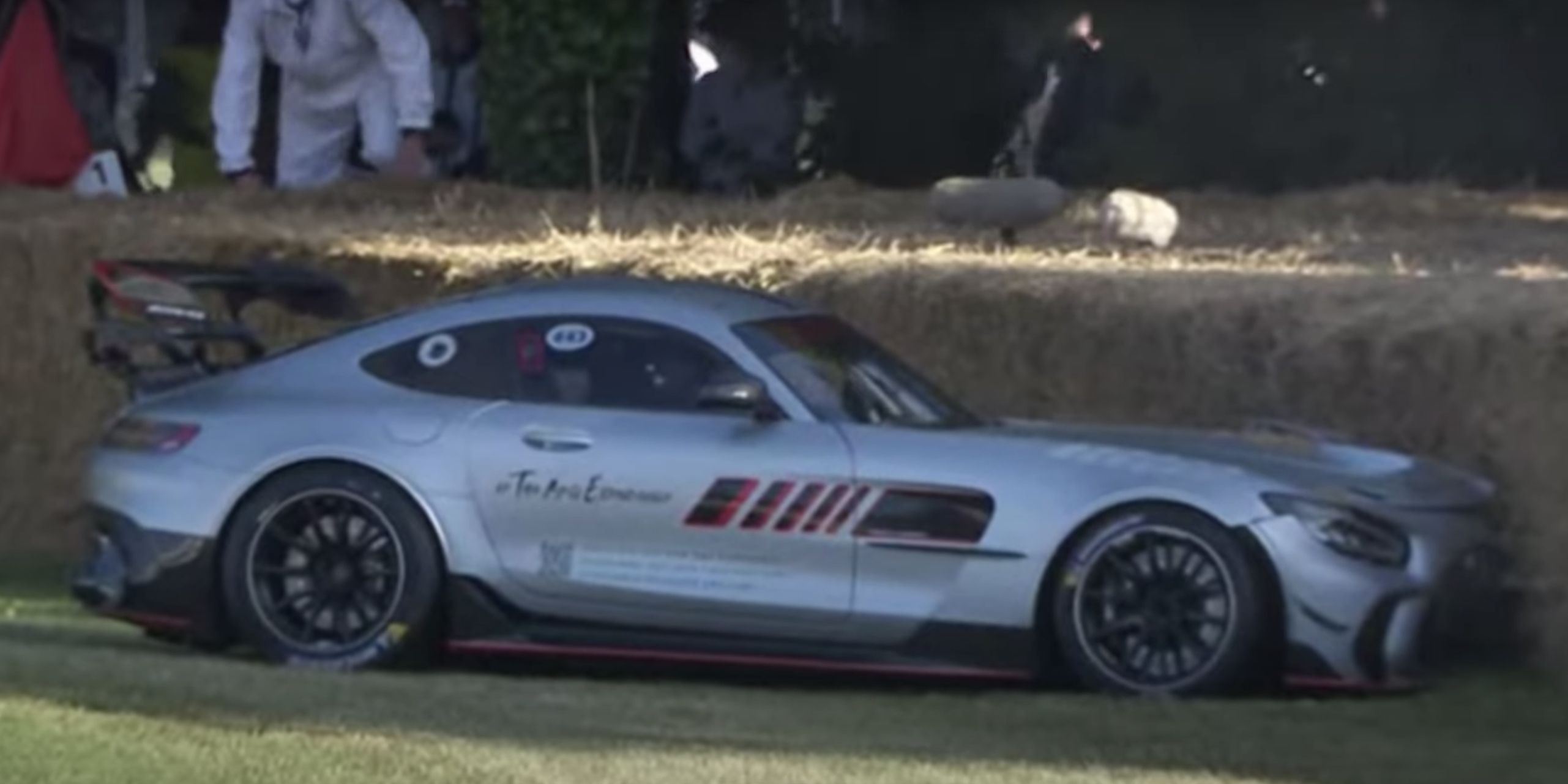 Watch an Ultra-Rare Mercedes-AMG GT Track Series Crash at Goodwood