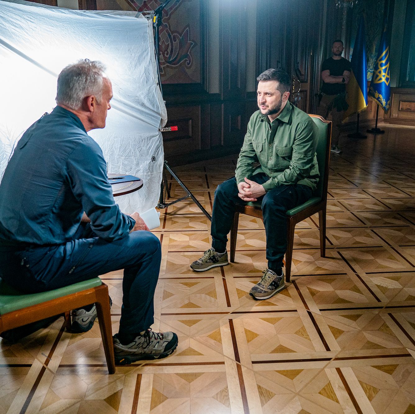 Scott Pelley Describes What He Saw in Bucha—and Interviewing Zelensky In Ukraine