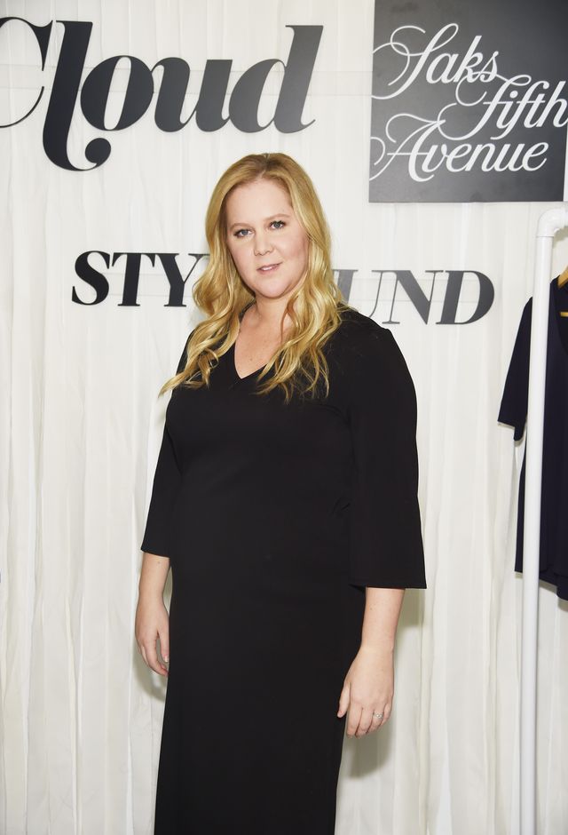 amy schumer  leesa evans host le cloud launch event with saks off 5th