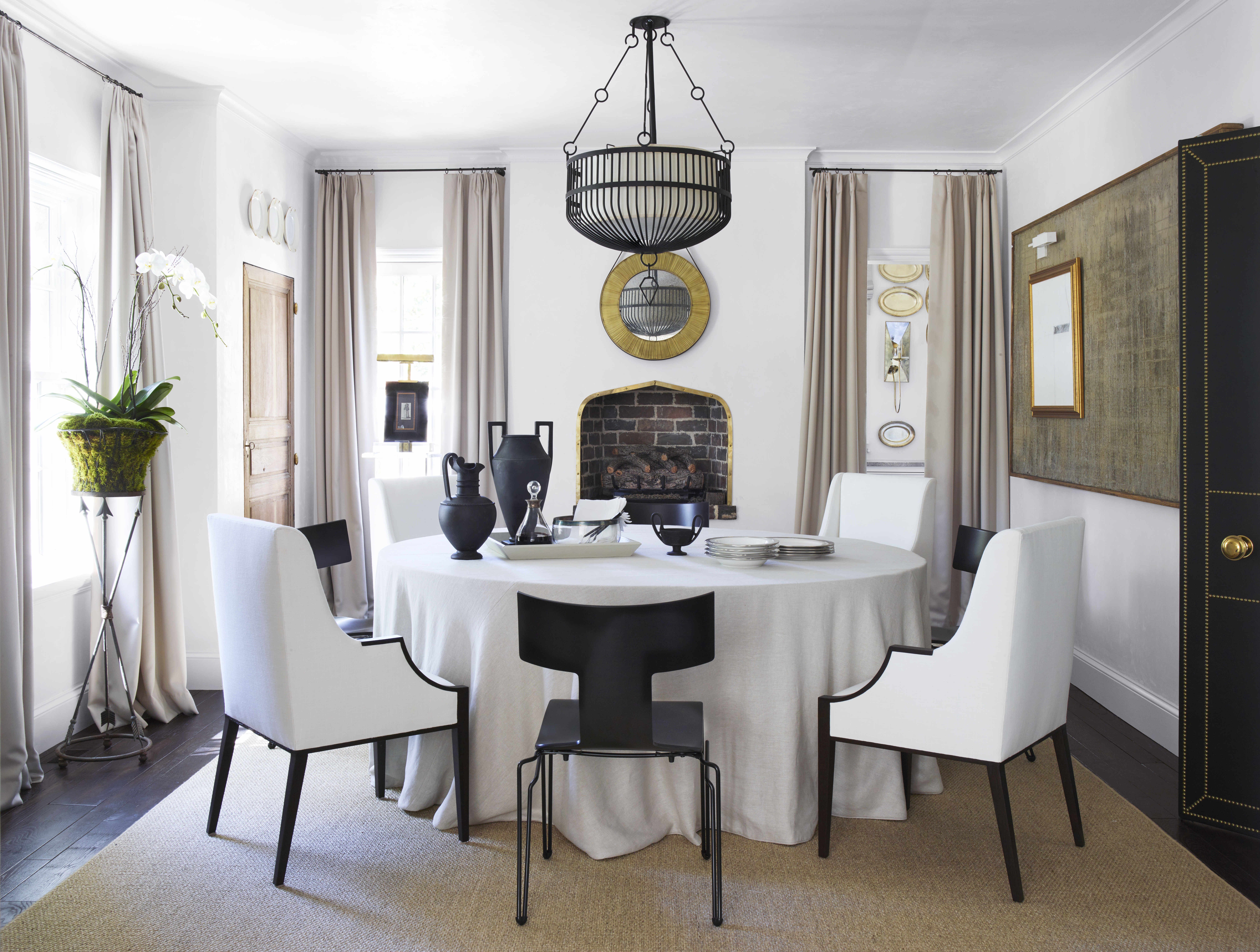 Designer Dining Rooms Decor, Oversized Dining Room Chairs With Arms