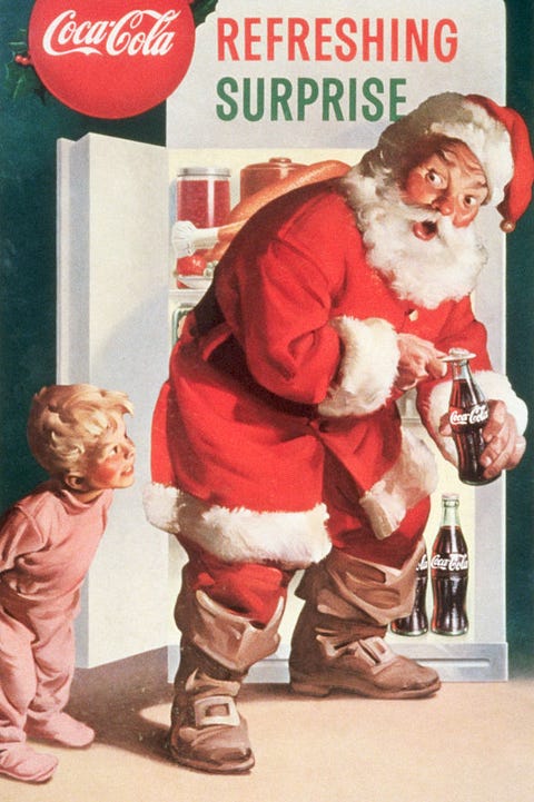 christmas facts - santa coca-cola advertisement