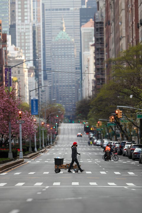 Streets remain quite in New York City