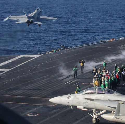 us navy conducts carrier qualification training aboard the uss nimitz