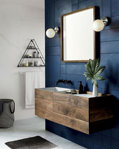 baños decoracion azul