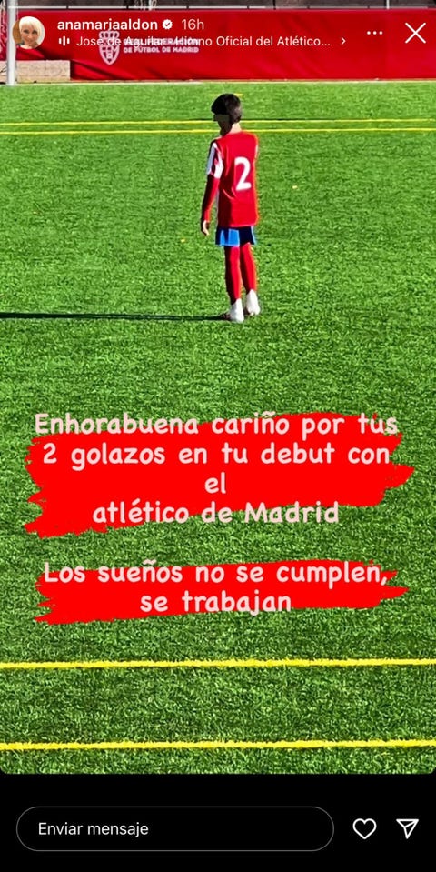 josé maría ortega aldón en su debut con el atlético de madrid