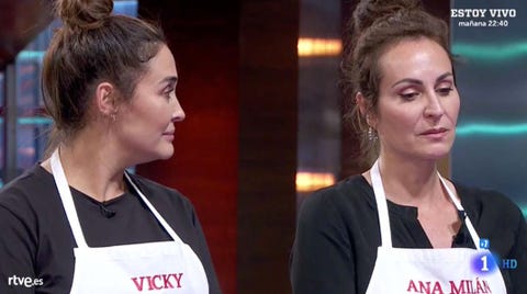 ana milan-vicky-masterchef celebrity La tensa relación entre Vicky y Ana Milán