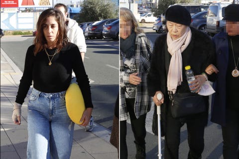 anabel pantoja y junco en tanatorio