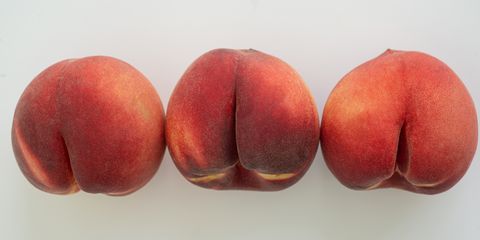 three peaches in a row