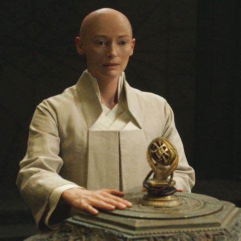 Tilda Swinton as the Ancient One in Doctor Strange