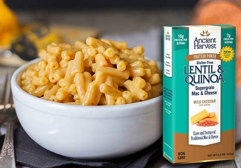 Ancient Harvest's Gluten-Free Supergrain Mild Cheddar Mac & Cheese 