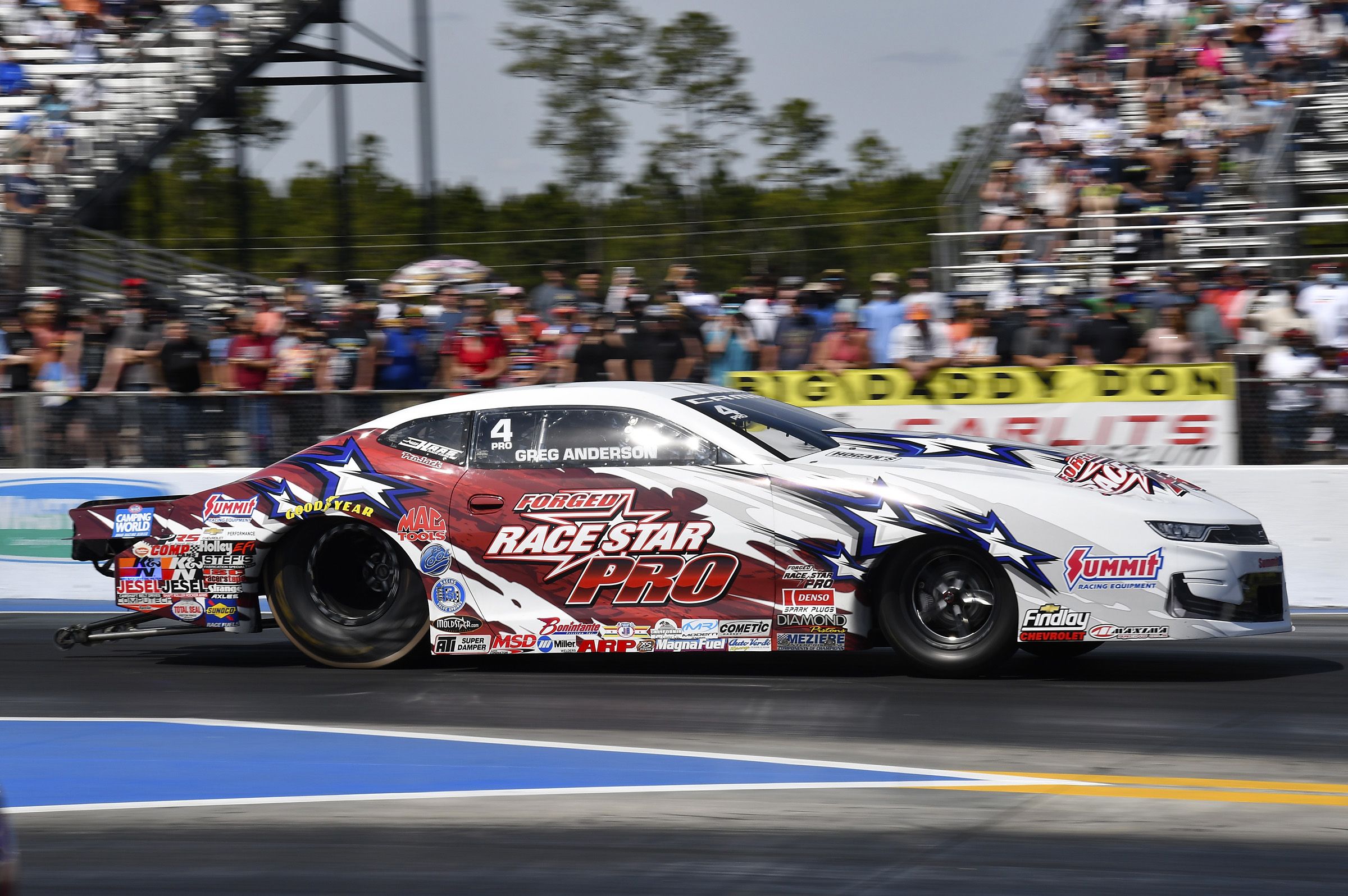 Greg anderson 2009 summit racing NHRA 8.5 X 11 handout.