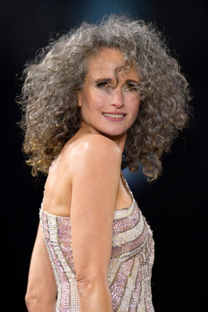 andie macdowell hair