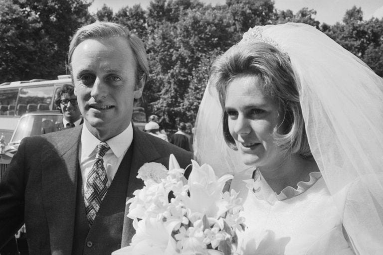 mariage d'Andrew et camilla parker bowles 1973