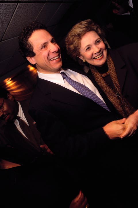 andrew cuomo with his mother at sylvia's