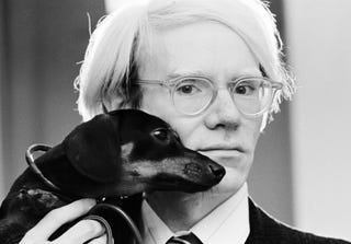 Andy Warhol And His Dog Archie